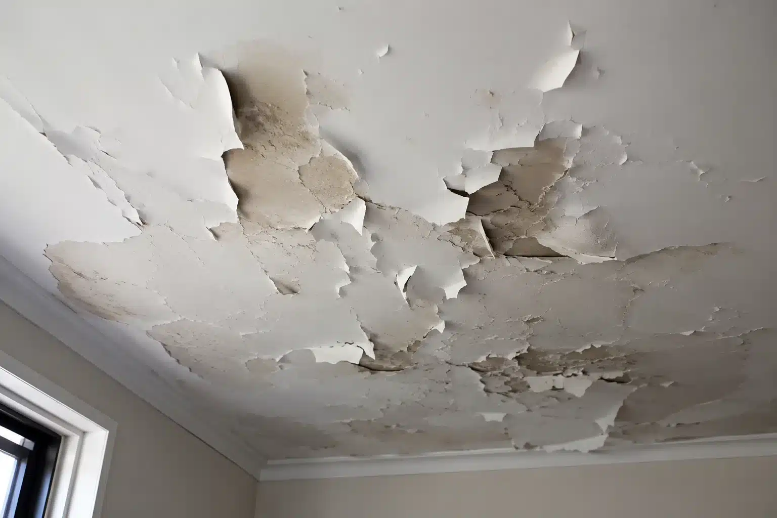 Roof paint peeling